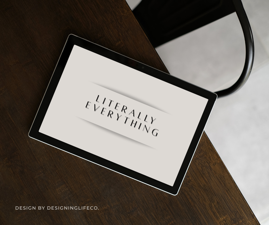 Literally Everything: The One Tool That Runs Your Whole Life (No Apps, No Stress)