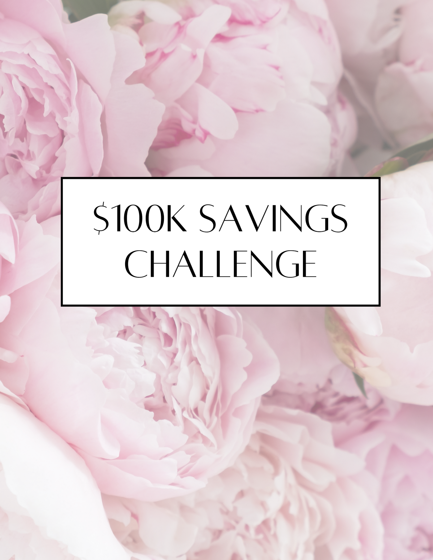 $100K Savings Challenge Book