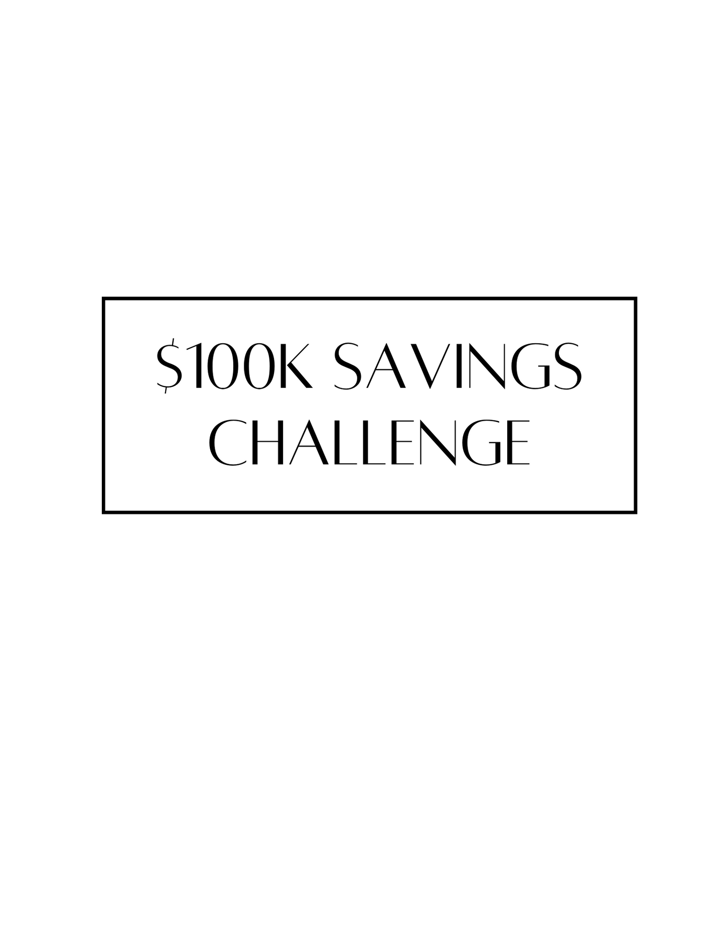 Digital Download_$100K Savings Challenge Book