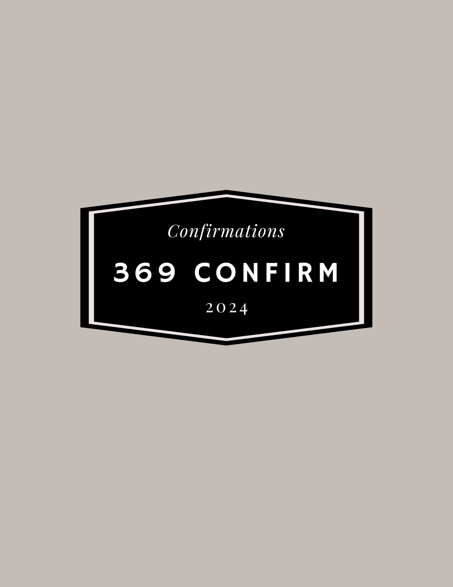 369 Confirm Manifestation Journal